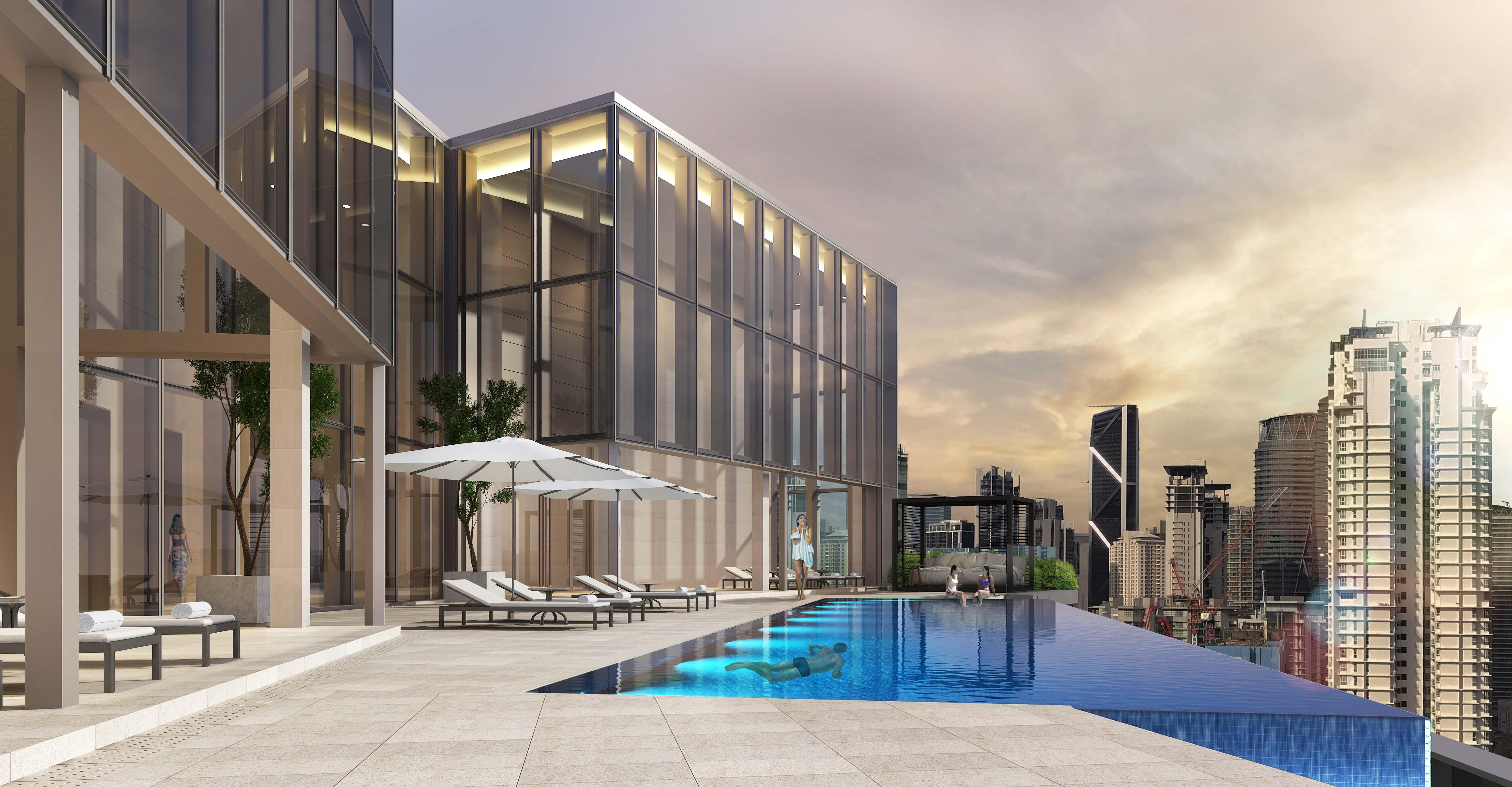 Pavilion Hotel Kuala Lumpur Managed By Banyan Tree Kültér fotó The pool at the 101